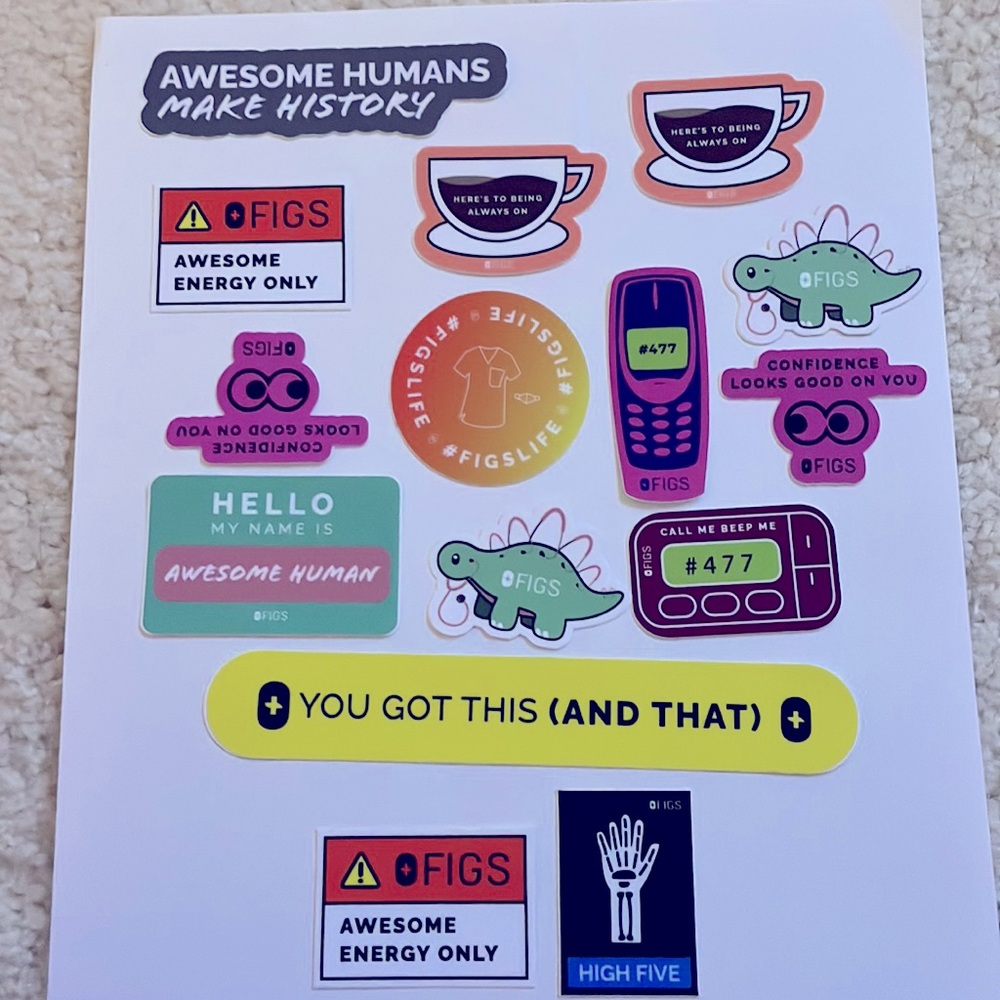 FIGS Stickers